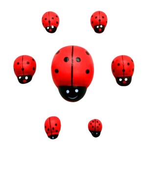 Uğur Böceği Dolap Süsü 7'li -ALK-130