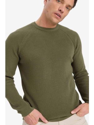 DeFacto Standart Fit Bisiklet Yaka Triko Kazak A8458AX25WN