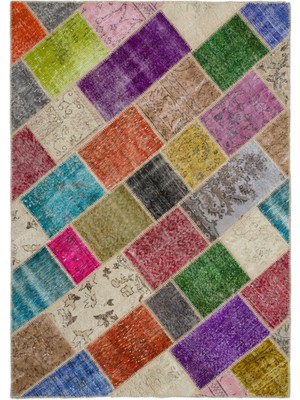 Bespoky 163x228 cm Bej Klasik Yün Halı | Salon Yatak Odası Halısı | %100 Doğal Yün El Yapımı El Dokuma | UNİQUE-21009