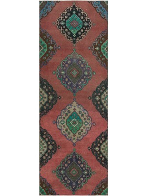 Bespoky 101x283 cm Bej Klasik Yün Halı | Salon Yatak Odası Halısı | %100 Doğal Yün El Yapımı El Dokuma | UNİQUE-33692