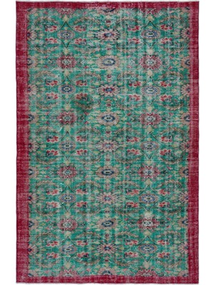 Epir Turuncu Eskitme Yün Modern Desenli Yün Hav Toz Vermez Leke Tutmayan Salon Yolluk Mutfak El Dokuma Halı