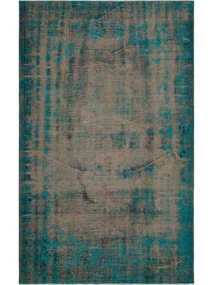 Atina Kırmızı Eskitme Yün Modern Desenli Yün Hav Toz Vermez Leke Tutmayan Salon Yolluk Mutfak El Dokuma Halı