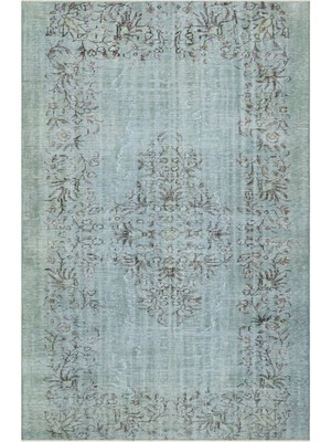 Bespoky 186x282 cm Krem Klasik Yün Halı | Salon Yatak Odası Halısı | %100 Doğal Yün El Yapımı El Dokuma | UNİQUE-34322