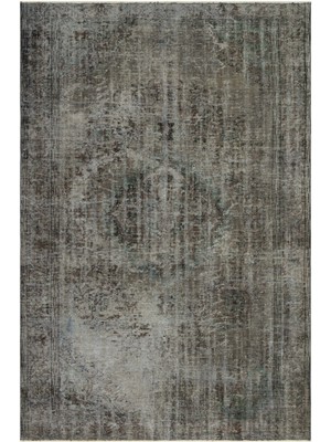 Epir Turkuaz Eskitme Yün Modern Desenli Yün Hav Toz Vermez Leke Tutmayan Salon Yolluk Mutfak El Dokuma Halı