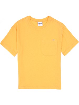 U.S. Polo Assn. Erkek Çocuk Turuncu Bisiklet Yaka Tişört 50314946-VR244