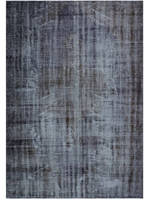 Atina Turkuaz Eskitme Yün Modern Desenli Yün Hav Toz Vermez Leke Tutmayan Salon Yolluk Mutfak El Dokuma Halı