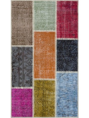 Bespoky 80x150 cm Bej Klasik Yün Halı | Mutfak Balkon Salon Halısı | %100 Doğal Yün El Yapımı El Dokuma | UNİQUE-31379