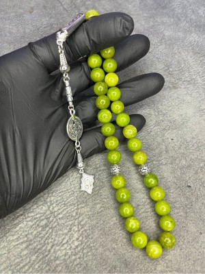 Peridot Taşı Büyük Boy Üst Düzey Doğaltaş Tesbih