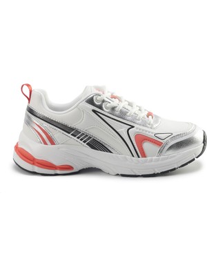 Lumberjack Enno Beyaz-Gümüş-Turuncu Kadın Spor Ayakkabı