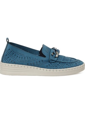 Polaris 166781.Z5FX Mavi Kadın Loafer