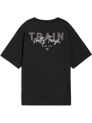 Puma Kadın Siyah Puma W Pretty Tough Graphıc Tee Siyah Kadın T-Shirt