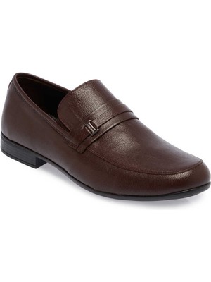 Tergan  Kahve Hakiki Deri Erkek Loafer - E24I1AY56594-A24