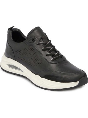 Tergan  Siyah Hakiki Deri Erkek Sneaker - E24I1AY56618-A23