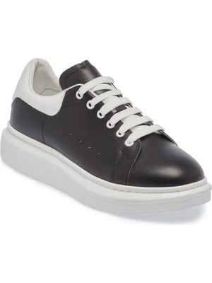 Tergan  Siyah Hakiki Deri Erkek Sneaker - E24I1AY56843-P57
