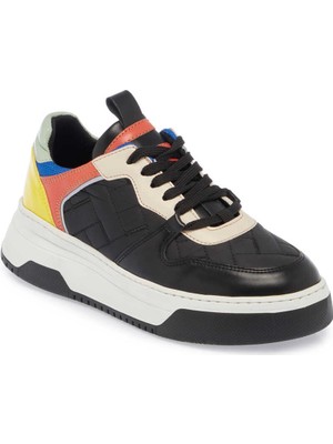 Tergan  Siyah Vegan Kadın Sneaker - K24I1AY67371-O3C