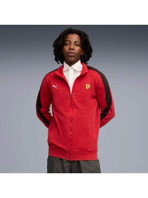 Puma Erkek Kırmızı Puma Ferrari T7 Jacket Kırmızı Erkek Ceket