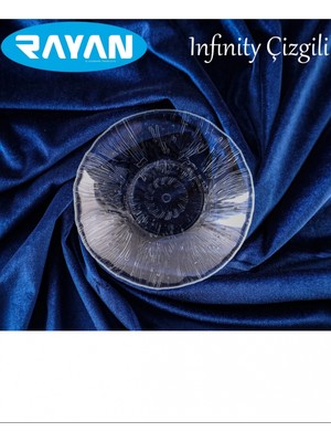 Güneş Yıldız Gül Model 6'lı Cam Tabak -G-403