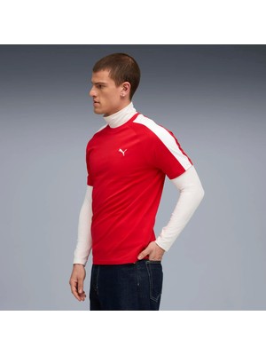 Puma Erkek Kırmızı Puma T7 Tee Kırmızı Erkek T-Shirt
