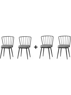 Eshome Mutfak- Cafe -Bahçe Sandalyesi 4 Lü Set