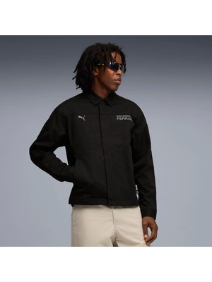 Puma Erkek Siyah Puma Ferrari Lifestyle Jacket Siyah Erkek Fermuarlı Ceket