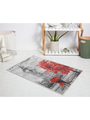 Banyo Halısı Dijital Baskılı Banyo Paspası 50X80 Polyester Kaymaz Tabanlı Duş Paspası Bigben