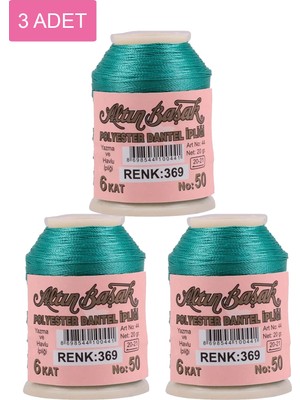 Altınbaşak 3 Adet Altınbaşak Oya ve Dantel Ipi 20 gr - Royaleks - No: 369