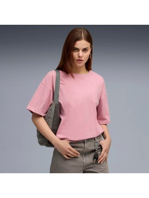 Puma Kadın Pembe Puma Her Oversized Tee Pembe Kadın T-Shirt