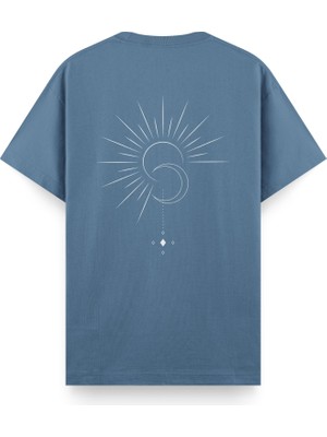 Yin Yang Yoga Regular T-Shirt Antrasit Mavi