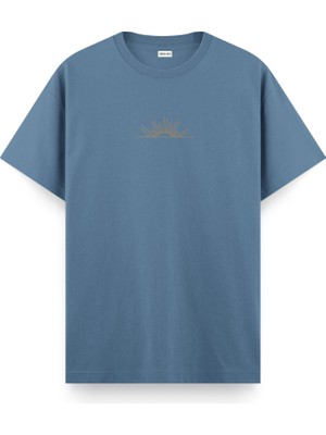 Yang Yoga Regular T-Shirt Antrasit Mavi