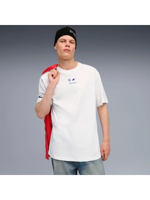 Puma Erkek Beyaz Puma Bmw Mms Car Graphic Tee 2 Beyaz Erkek T-Shirt