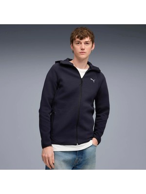 Puma Erkek Lacivert Puma Evostrıpe Fz Hoodie Dk Lacivert Erkek Fermuarlı Üst