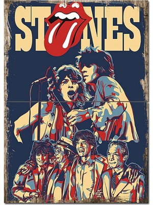 Stones Afiş Hediyelik Mdf Tablo 70CMX 100CM