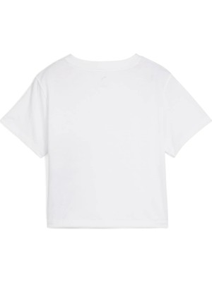Puma Kadın Beyaz Puma W Floral Rıbbon Graphıc Tee Beyaz Kadın T-Shirt