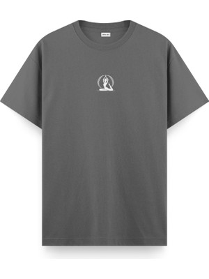 Mermaid Yoga Regular T-Shirt Antrasit