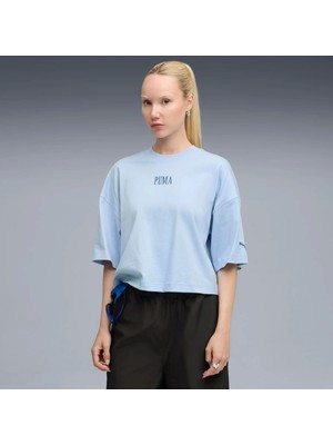 Puma Kadın Yeşil Puma Premıum Ess Graphic Tee Yeşil Kadın T-Shirt