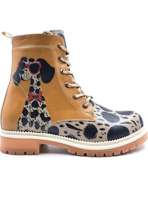 Goby GB1067 Dalmaçyalı Köpek Baskılı Hardal Sarı Postal Bot