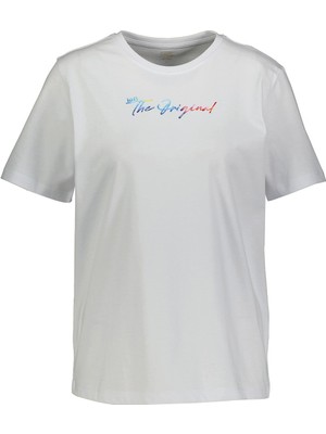 Loft Kadın Regular Fit T-Shirt LF2039154 Off Whıte