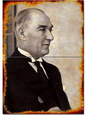 Mustafa Kemal Atatürk Tasarım Mdf Tablo 70CMX 100CM