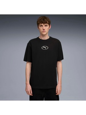 Puma Erkek Siyah Puma Puma Sport Relaxed Tee Siyah Erkek T-Shirt