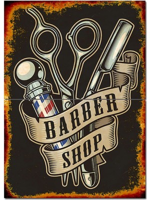 Erkek Kuaförü Modern Mdf Tablo 70CMX 100CM