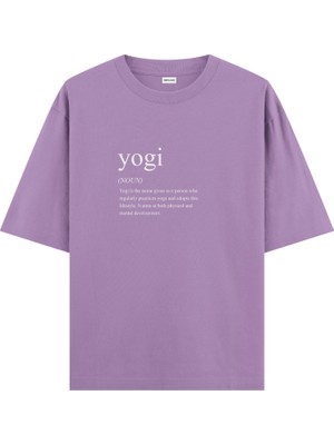 Yogi Yoga Oversize T-Shirt Mor