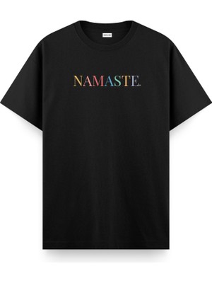 Namaste Yoga Regular T-Shirt Siyah