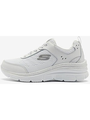 Wsl Skecherks Fashion Fit Kadın Spor Ayakkabı 896294TK Beyaz/gümüş