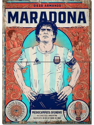 Maradona Tasarım Mdf Tablo 70CMX 100CM