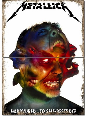 Metallica Poster Dekoratif Mdf Tablo 70CMX 100CM