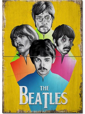 The Beatles Hediyelik Ahşap Tablo 70CMX 100CM