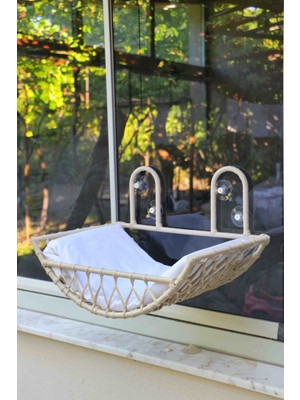 Kedi Cam Yatağı | Pencereye Asılabilir, Güçlü Taşıma Kapasiteli