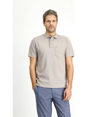 Regular Fit Pamuklu Nakışlı Cepli Polo Yaka Tişört
