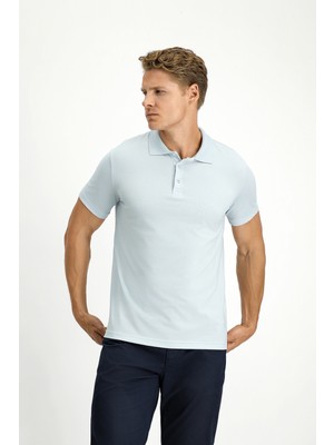 Slim Fit Dar Kesim Pamuklu Polo Yaka Tişört