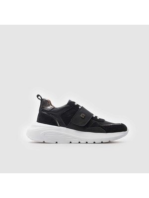 Togo Kadın Spor Ayakkabı [060023], Siyah Süet - Siyah, 37